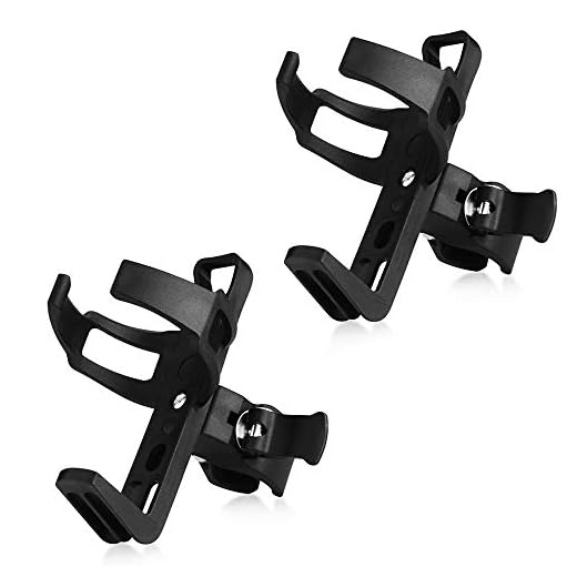 Accmor Bike Water Bottle Holder No Screws, Bike Cup Holder, 360 Degree Rotating Bike Water Bottle Cage, Drink Holder for MTB Bike Stroller Motorcycle,2 Pack