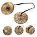 1Pair Copper Finger Cymbals for Belly Dancing Durable Hand Cymbals for Rhythm and Meditation Authentic Sound for Yoga and Cultural Performances Nepal Instrument