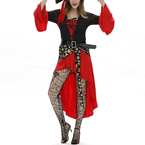 Image of 2 Pairs Fishnet Stockings for Women Fishnet Pantyhose Halloween High Waist Tights with Lace Spider Web Skull Pattern