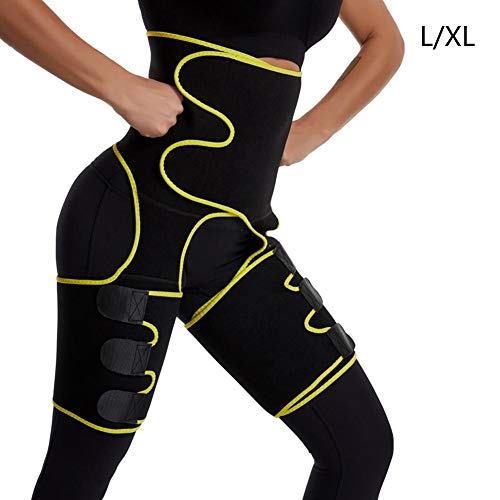 Todaytop Waist and Thigh Trimmer for Women Shaper, 3 in 1 Slimming Support Belt Hip Raise Shapewear Thigh Trimmers for Women Workout Fitness
