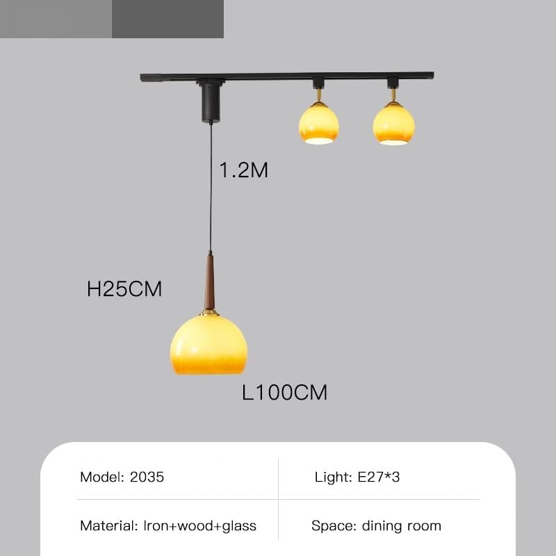 Movable Track Light for Restaurant bar Counter Island Platform Clothing Store Commercial Pendant lamp