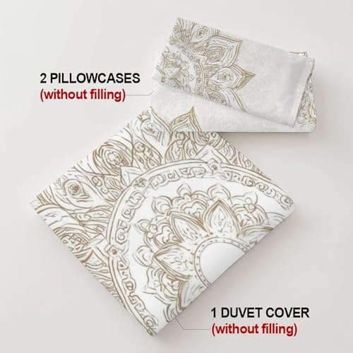 Drap-housse mandala 90x200 couvre-lit microfibre avec bonnet 25cm - 8