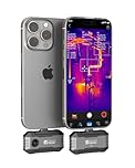 Thermal Camera P1 for iPhone 15/16 und Android Infared Camera Super Resolution 320x240 Thermal Imaging Camera Temp Range -20℃-600℃, 15x Zoom Suitable for Phone/Tablet/PC, P1 Grey