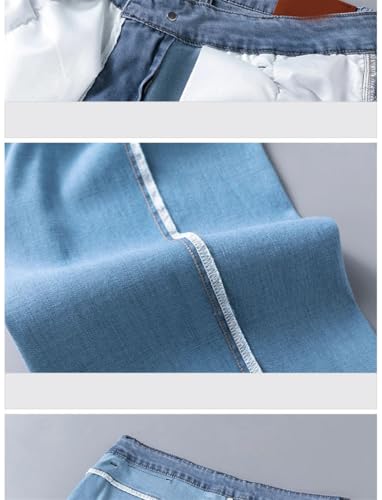 Men's Lyocell Business Jeans Spring Thin Casual Straight Fashion Loose Comfortable Denim Trousers4