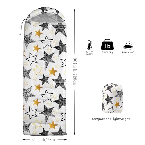 Image of QOOMO Camping Sleeping Bags,3 Season Warm & Cool Weather,Lightweight,Waterproof Sleeping Bags for Adults & Kids,Traveling,and Outdoors,Camping Gear Equipment