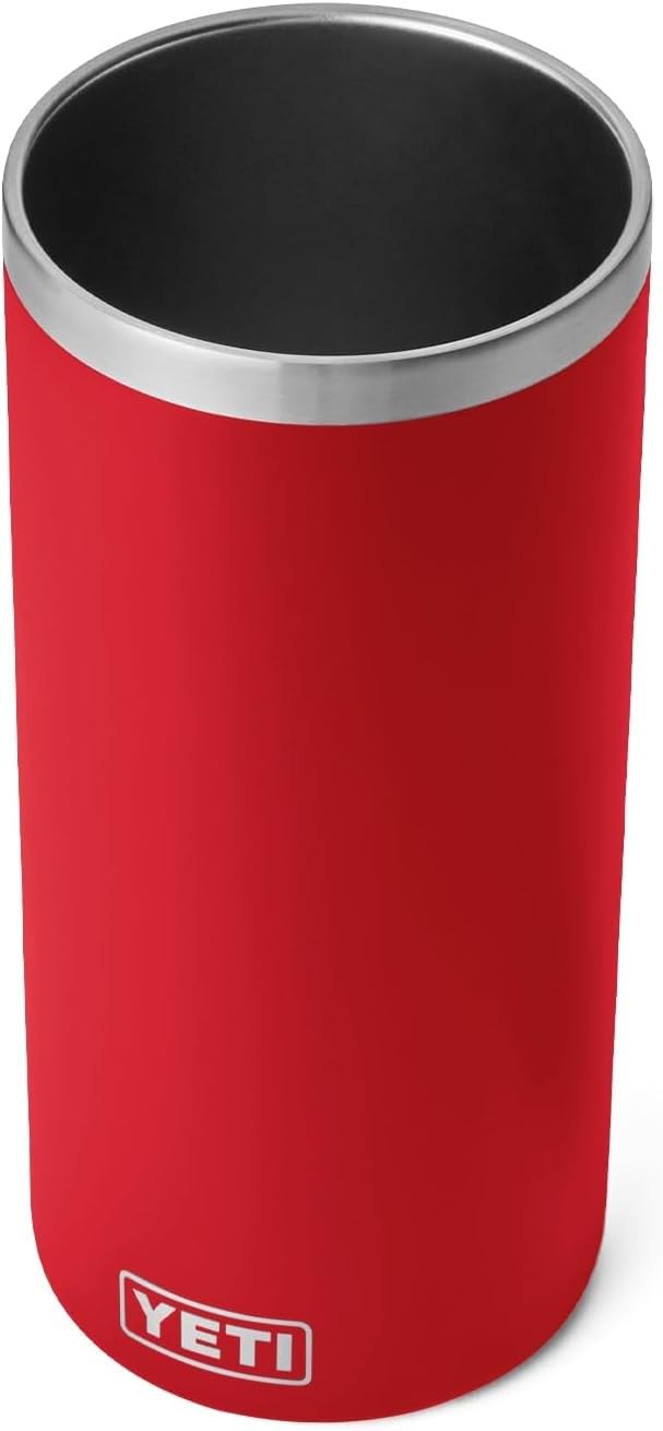 YETI Rafraîchisseur de vin et de champagne Rambler, acier inoxydable isolé, rouge de sauvetage