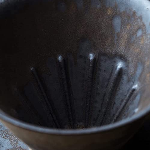 YZDKJDZ Handgefertigte Pour Over-Kaffeemaschine, Keramik-Kaffeemaschine-Tropfer und Dekanter, 1-2 Tassen Home Office… – Bild 6