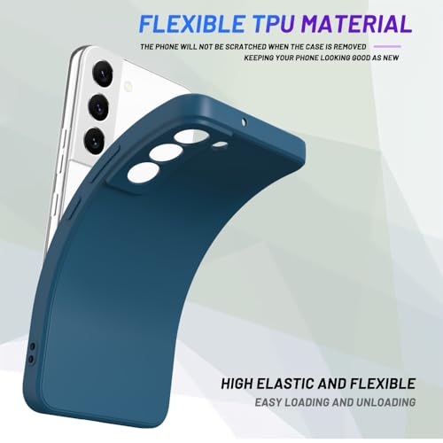 Image of for Samsung Galaxy S22 Case Dark Blue, Scratch Resistant with Soft Touch, Slim Thin Phone Cover for Samsung Galaxy S22