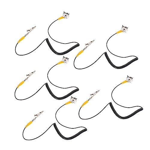 DECOMELODY Anti-Static Desk Mat Wire Clips Static Electricity Turntable Ground Wire