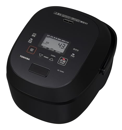 TOSHIBA(東芝) 炊飯器 一升 炎匠炊き RC-18VRV(K) グランブラック 真空IH rice cooker...