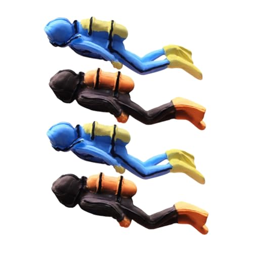 Milisten Juego de 4, Figuras de Buzos en Resina para Decoración