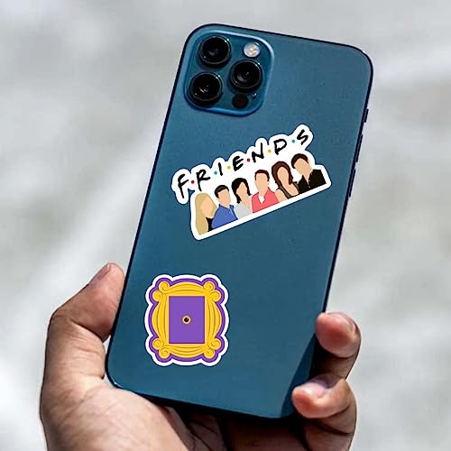 Image of Zesta Aesthetic Stickers for Laptop /Waterproof Anime Decal for Books /Vinyl Sticker for Fridge /Easy to Use Korean Car Sticker Kawaii Cute Stickers (Friends)-Self-Adhesive