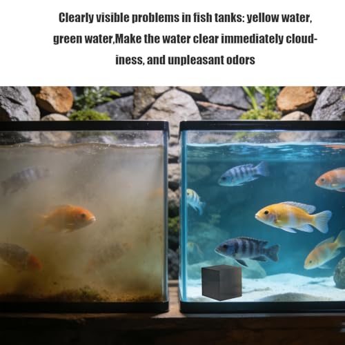 Image of Cubic Water Trough Filter,eco Aquarium Cube Filter, Activated Carbon for Ponds,Fish Tank,Stock Tank for Horses,3.9X3.9X3.9in