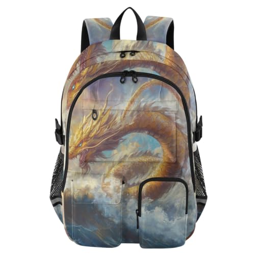 Mochila de negocios con dragón chino que soluciona la falta de espacio en tus viajes diarios