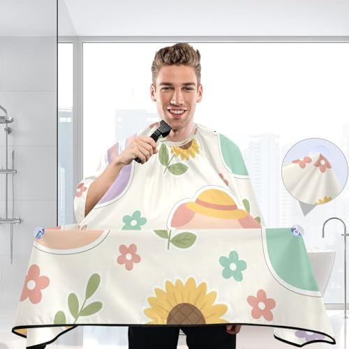 Capa de Corte Kawaii Spring Waterproof para Barbería miniatura 6
