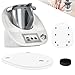 Produktbild Allyson Thermomix Gleitbrett für TM6/TM5 Hochwertiger Gleiter aus Premium Acryl  Stabiler Stand, müheloses Verschieben  Perfekt als Thermomix Zubehör  Spülfestes Design (Weiß)