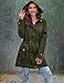 Bloggerlove Womens Waterproof Jackets Fashion Long Rain Coat Lightweight Raincoats With Hood Outdoor Hiking Jackets Army Green, L