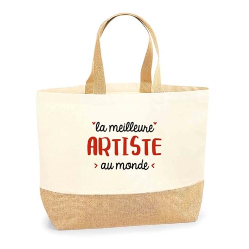 Sac en jute cadeau anniversaire idéal pour surprendre une collègue de travail unique