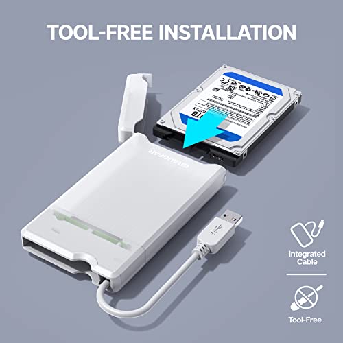 Caja externa para disco SATA de 2.5 pulgadas USB 3.0 miniatura 4