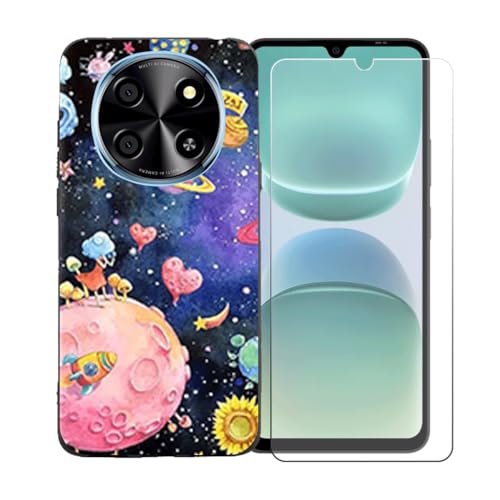 LCEHTOGYE Kp Oukitel C1 Plus +KXXN[veN^[pP[XAKp Oukitel C1 Plus (6,52")ƌ݊̂ubN\tgTPUVRQP[XیJo[ LLM38