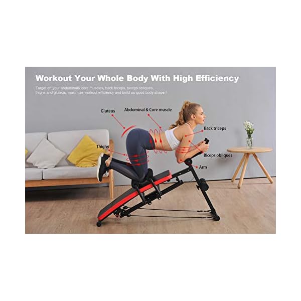 KESHWELL-Ab-Workout-MachineCore-Abs-Exercise-Equipment-for-Home-GymAdjustable-Sit-Up-Bench-Strength-Training-Abdominal-CruncherFoldable-Core-Workout-Machine-with-Resistance-BandsLCD-Display KESHWELL Ab Workout Machine,Core Abs Exercise Equipment for Home Gym,Adjustable Sit Up Bench Strength Training Abdominal Cruncher,Foldable Core Workout Machine with Resistance Bands&LCD Display