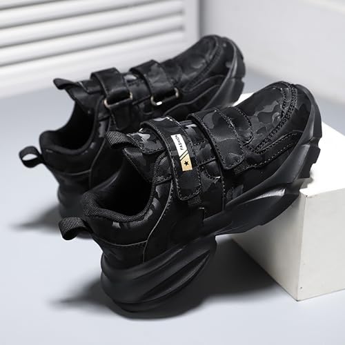 Boys Athletic Sneakers Camouflage Double Buckle Strap Low Top Athletic Running Shoes Hiking Walking Sports Shoes3