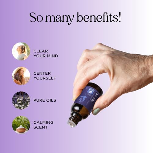 Image of Sleep Essential Oil Blend for Diffuser - Snooze Blend Essential Oil for Sleep with Lavender Roman Chamomile Cedarwood and More - Aromatherapy Oil Blend for Peaceful Nighttime Relaxation