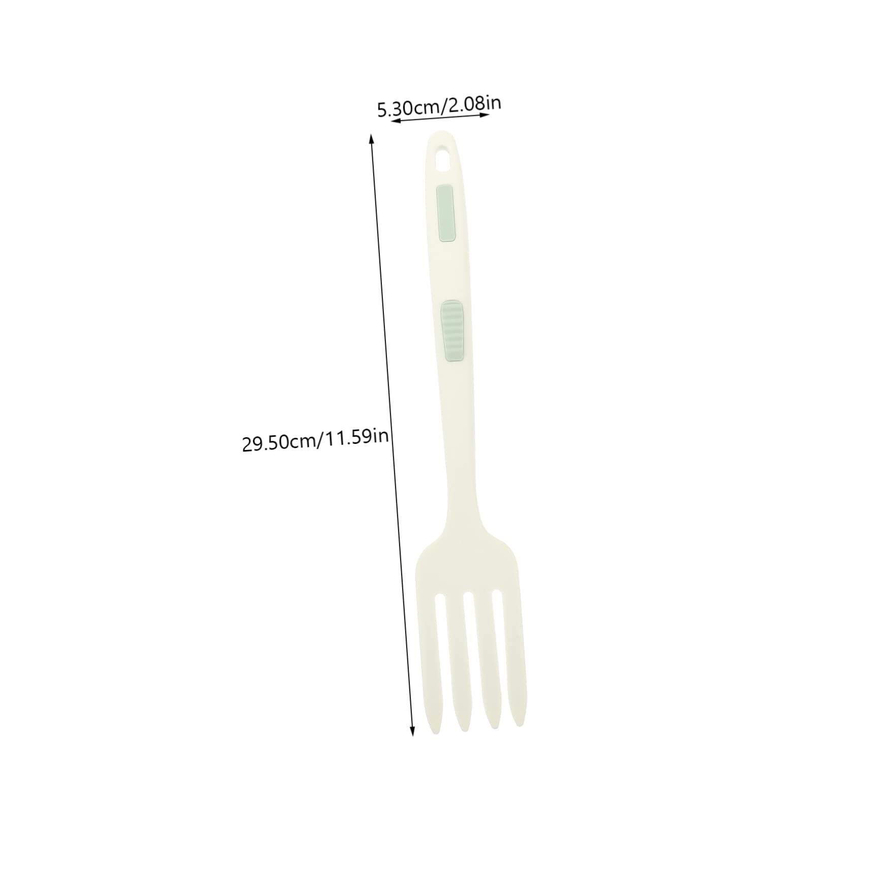 Unomor Large Noodle Cooking Fork Silicone Fork Nonstick Coating Ergonomic for Cooking Kitchen Accessory