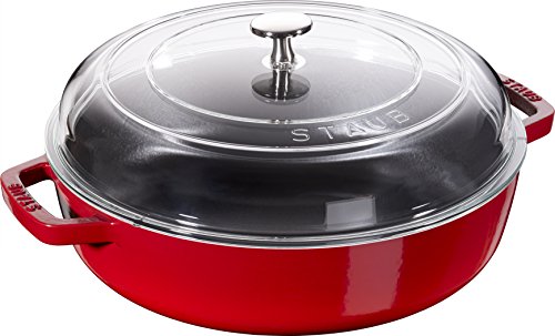 Staub 40501-061-0 Sauteuse en Fonte Cerise 24 cm