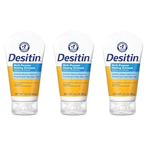 Desitin Multipurpose Baby Diaper Rash Ointment with White Petrolatum Skin Protectant, 3.5 oz (Pack of 3)