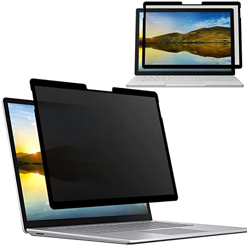 粘着式 マイクロソフト Surface Book 3/surface book2/surface book1 (13.5インチ)用の覗き見防止 保護フィルム プライバシーフィルター 液晶保護フィルム ブルーライトカット 反射防止 保護シート 着脱式
