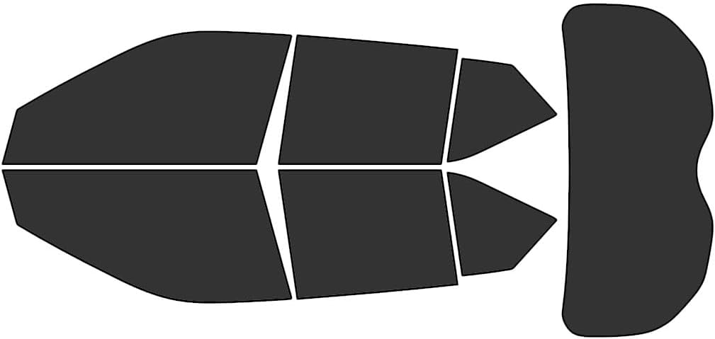 Rvinyl Window Tint Kit Compatible with Nissan Kicks 2018-2024 - Black 20% - Single Ply No Bubble Film - Do it Yourself Vehicle Complete Precut Kit