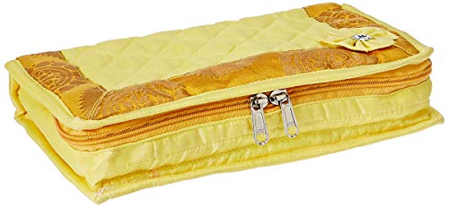 Amazon Brand – Solimo Quilted Jewellery Kit, Yellow