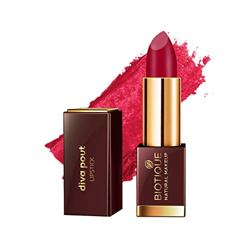 Image of Biotique Natural Makeup Diva Pout Lipstick, Color Me Pink, 4g
