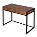 WOLTU® Schreibtisch TSG27dc Computertisch Bürotisch Arbeitstisch PC Laptop Tisch, in Melamin, mit 2 Schubladen, aus Holz und Stahl, 100x50x76cm(BxTxH), Dunkelbuche