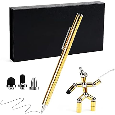 Wzone Magnetic Pen Magnet Pen Decompression Metal Ballpoint Pen Creative Intellectual Pens Stress Relief Toys Gift for Kids and Adults Cover