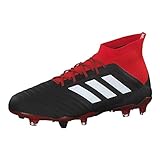 adidas Herren Predator 18.1 Fg Fußballschuhe, Schwarz Cblack Ftwwht Red Cblack Ftwwht Red, 43 1/3 EU