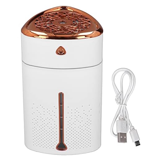 Umidificador de névoa de 1000 ml, umidificador difusor de ar com aroma de baixo ruído com design de controle de toque de luz LED colorida, purificação de ar silencioso, umidificador de névoa fria para