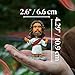 Jesus Bobblehead – 4.29” Mini Dashboard Jesus for Car, Durable Resin Figurine, Christian Car Decor & Religious Accessories, Tiny Jesus Dashboard Ornament for Loved Ones (Red)