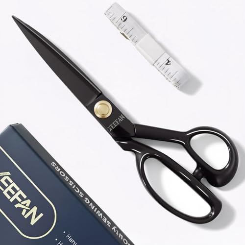 Fabric Scissors 9 Inch Professional Sewing Shears for Fabric,Cloth Cutting Sharp Heavy Duty Scissors...