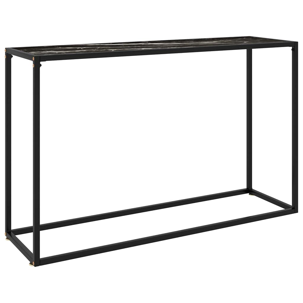 Coffee Table,Mesa Cafe,roygbiv Coffee Table,Mesa Consola Vidrio Templado Negro 120x35x75 cmAdecuado para salón, Dormitorio, balcón