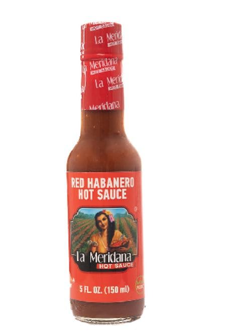 Red Habanero Hot Sauce La Meridana 150 ml