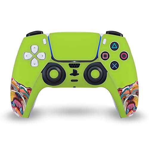 Skin PS5 Slim Disc Keck Bouledogue autocollant vinyle console manette - 4
