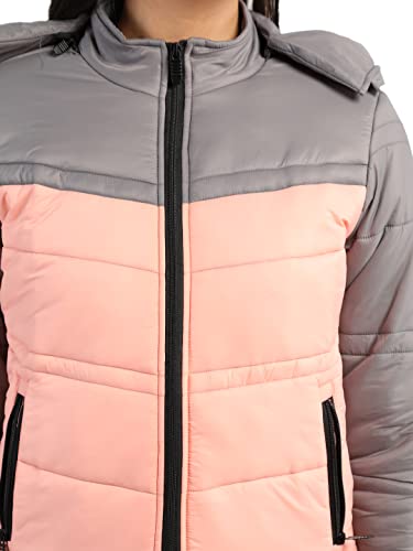 Image of CHKOKKO Women's Winter Quilted Jacket BabyPeach XL