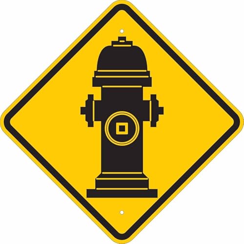 Panneau de signalisation Fire Hydrant pour parking industriel