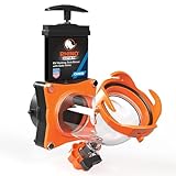 Camco Rhino Blaster Sewer Tank Rinser with Gate Valve - Securely Attaches to Your RV Sewer Outlet to Jet Rinse Out Residue, Black Flow Preventer Prevents Hose Contamination - FFP (39086)
