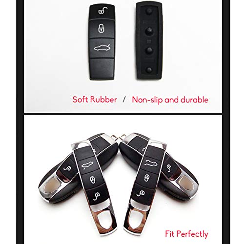 Remote Key Button Cover Compatible with Porsche, Jaronx Keyless Entry Key Fob Button Center Rubber Protectors Skin Jacket (Compatible with:Porsche Cayenne/Manca) by Jaronx - Image 5