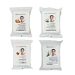 Spascriptions™ Anti-Aging, Brightening, Moisturizing & Pore Refining Towelettes Removes Waterproof Makeup, Revives with Collagen, Vitamin C, Coconut Oil, and Aloe Hypoallergenic, 120 Ct. 4 Pack - Image 4