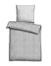 Produktbild biberna 0075840 Melange-Feinjersey Bettwäsche grau 1x 155x200 cm + 1x 80x80 cm
