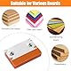 Kantenschneider Kantenhobel Holz Kantenschneider Umleimer Rutschfest Handhobel Furnierkantenschneider für Holz PVC ABS (Orange Farbe)